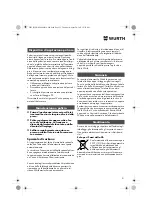 Предварительный просмотр 21 страницы Würth EPM 160-E Translation Of The Original Operating Instructions