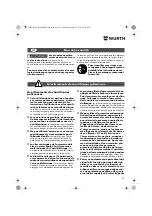 Предварительный просмотр 23 страницы Würth EPM 160-E Translation Of The Original Operating Instructions