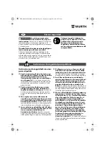 Предварительный просмотр 29 страницы Würth EPM 160-E Translation Of The Original Operating Instructions