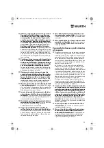 Предварительный просмотр 30 страницы Würth EPM 160-E Translation Of The Original Operating Instructions