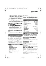 Предварительный просмотр 31 страницы Würth EPM 160-E Translation Of The Original Operating Instructions