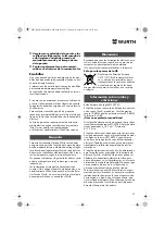 Предварительный просмотр 33 страницы Würth EPM 160-E Translation Of The Original Operating Instructions