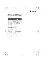 Предварительный просмотр 34 страницы Würth EPM 160-E Translation Of The Original Operating Instructions