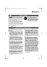 Предварительный просмотр 35 страницы Würth EPM 160-E Translation Of The Original Operating Instructions