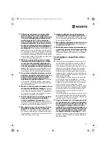 Предварительный просмотр 36 страницы Würth EPM 160-E Translation Of The Original Operating Instructions