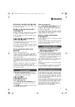 Предварительный просмотр 38 страницы Würth EPM 160-E Translation Of The Original Operating Instructions