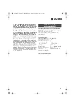 Предварительный просмотр 40 страницы Würth EPM 160-E Translation Of The Original Operating Instructions