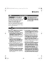 Предварительный просмотр 41 страницы Würth EPM 160-E Translation Of The Original Operating Instructions