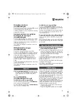 Предварительный просмотр 44 страницы Würth EPM 160-E Translation Of The Original Operating Instructions