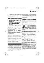 Предварительный просмотр 45 страницы Würth EPM 160-E Translation Of The Original Operating Instructions