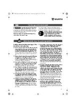 Предварительный просмотр 47 страницы Würth EPM 160-E Translation Of The Original Operating Instructions