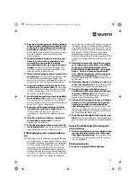 Предварительный просмотр 53 страницы Würth EPM 160-E Translation Of The Original Operating Instructions