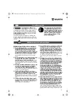 Предварительный просмотр 57 страницы Würth EPM 160-E Translation Of The Original Operating Instructions