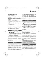 Предварительный просмотр 60 страницы Würth EPM 160-E Translation Of The Original Operating Instructions