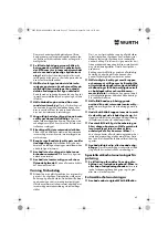 Предварительный просмотр 63 страницы Würth EPM 160-E Translation Of The Original Operating Instructions