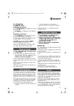 Предварительный просмотр 65 страницы Würth EPM 160-E Translation Of The Original Operating Instructions