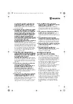 Предварительный просмотр 68 страницы Würth EPM 160-E Translation Of The Original Operating Instructions