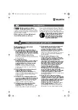 Предварительный просмотр 73 страницы Würth EPM 160-E Translation Of The Original Operating Instructions