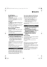 Предварительный просмотр 76 страницы Würth EPM 160-E Translation Of The Original Operating Instructions