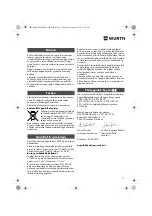 Предварительный просмотр 77 страницы Würth EPM 160-E Translation Of The Original Operating Instructions