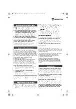 Предварительный просмотр 82 страницы Würth EPM 160-E Translation Of The Original Operating Instructions