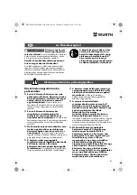 Предварительный просмотр 84 страницы Würth EPM 160-E Translation Of The Original Operating Instructions