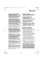 Предварительный просмотр 85 страницы Würth EPM 160-E Translation Of The Original Operating Instructions