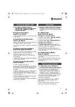 Предварительный просмотр 87 страницы Würth EPM 160-E Translation Of The Original Operating Instructions