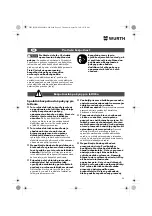 Предварительный просмотр 95 страницы Würth EPM 160-E Translation Of The Original Operating Instructions