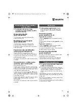 Предварительный просмотр 98 страницы Würth EPM 160-E Translation Of The Original Operating Instructions