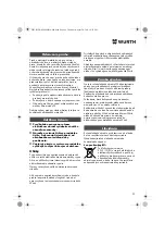 Предварительный просмотр 99 страницы Würth EPM 160-E Translation Of The Original Operating Instructions