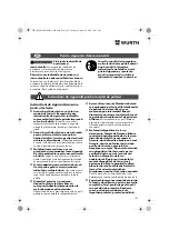 Предварительный просмотр 101 страницы Würth EPM 160-E Translation Of The Original Operating Instructions