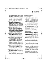 Предварительный просмотр 102 страницы Würth EPM 160-E Translation Of The Original Operating Instructions