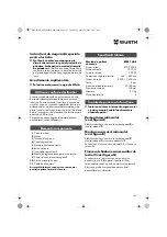 Предварительный просмотр 103 страницы Würth EPM 160-E Translation Of The Original Operating Instructions