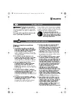 Предварительный просмотр 107 страницы Würth EPM 160-E Translation Of The Original Operating Instructions