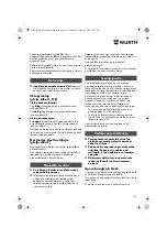 Предварительный просмотр 110 страницы Würth EPM 160-E Translation Of The Original Operating Instructions