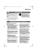 Предварительный просмотр 112 страницы Würth EPM 160-E Translation Of The Original Operating Instructions