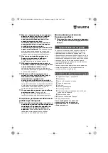 Предварительный просмотр 114 страницы Würth EPM 160-E Translation Of The Original Operating Instructions