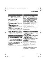 Предварительный просмотр 121 страницы Würth EPM 160-E Translation Of The Original Operating Instructions