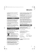 Предварительный просмотр 122 страницы Würth EPM 160-E Translation Of The Original Operating Instructions