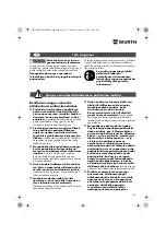 Предварительный просмотр 123 страницы Würth EPM 160-E Translation Of The Original Operating Instructions