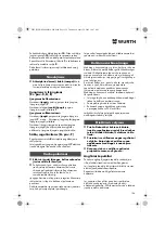 Предварительный просмотр 126 страницы Würth EPM 160-E Translation Of The Original Operating Instructions