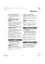 Предварительный просмотр 131 страницы Würth EPM 160-E Translation Of The Original Operating Instructions