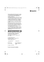 Предварительный просмотр 133 страницы Würth EPM 160-E Translation Of The Original Operating Instructions