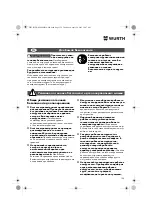 Предварительный просмотр 134 страницы Würth EPM 160-E Translation Of The Original Operating Instructions