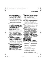 Предварительный просмотр 135 страницы Würth EPM 160-E Translation Of The Original Operating Instructions