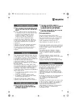 Предварительный просмотр 138 страницы Würth EPM 160-E Translation Of The Original Operating Instructions