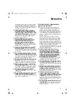 Предварительный просмотр 141 страницы Würth EPM 160-E Translation Of The Original Operating Instructions