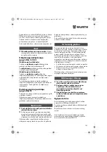 Предварительный просмотр 143 страницы Würth EPM 160-E Translation Of The Original Operating Instructions