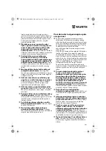 Предварительный просмотр 146 страницы Würth EPM 160-E Translation Of The Original Operating Instructions